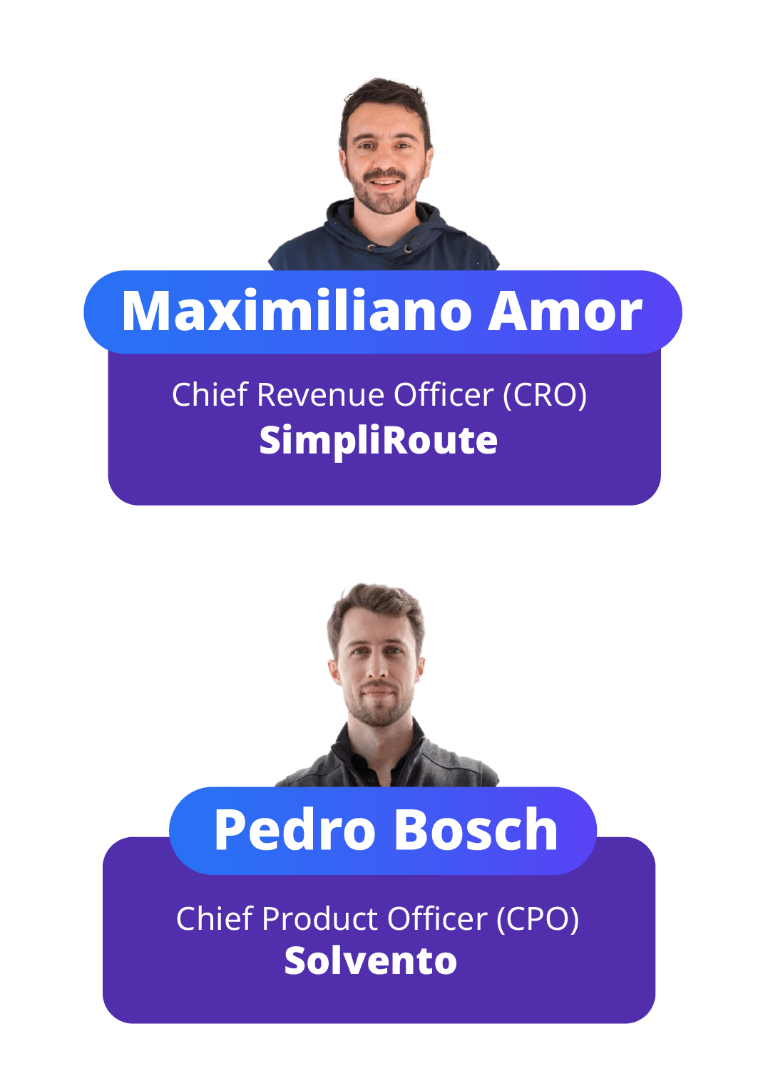 Pedro Bosch CPO Solvento y Maximiliano Amor CRO SimpliRoute