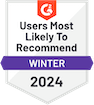 Users Most Likely to Recomend-Winter 2024
